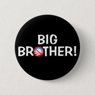 Grote Broer! - Obama Ronde Button 5,7 Cm