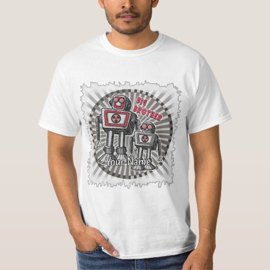 Grote Broer Robot Boodschappentas T-shirt (Voorkant)