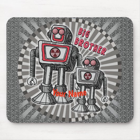 Grote Broer Robot Muismat (Voorkant)