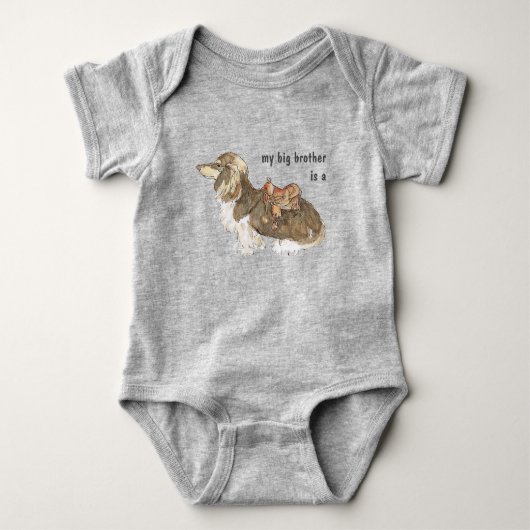 grote broer van dachshund romper (Voorkant)
