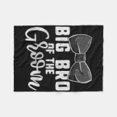 Grote broer van de bruidegom shirt voor mannen1  fleece deken (Voorkant (Horizontaal))