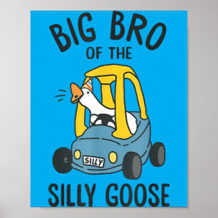 Grote Broer Van De Domme Gans 1e Verjaardag Kinder Poster