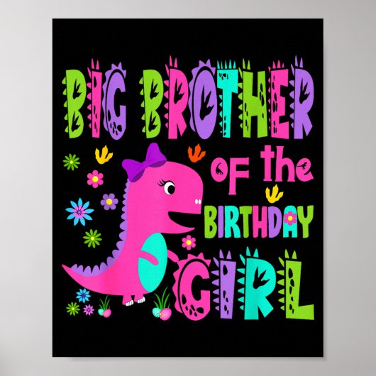 Grote broer van de jarige saurus rex poster (Voorkant)