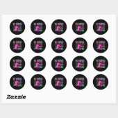Grote broer van de jarige saurus rex ronde sticker (Vel)