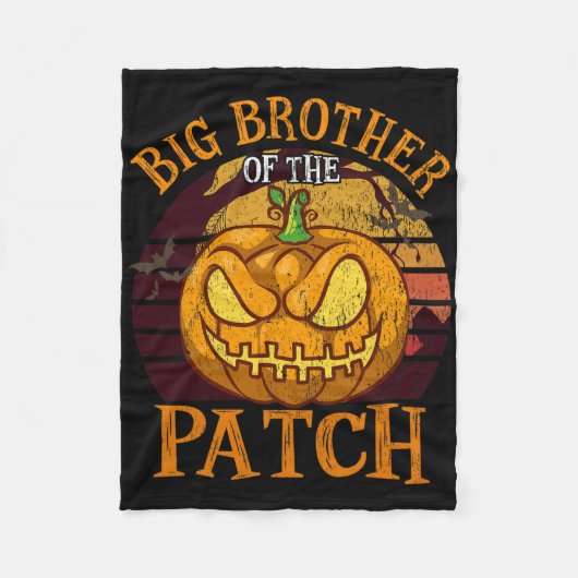 Grote broer van de Patch Family Group Halloween Fleece Deken (Voorkant)