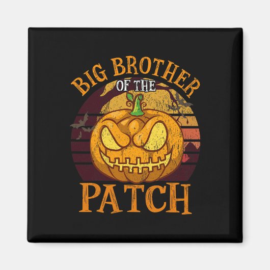 Grote broer van de Patch Family Group Halloween Magneet (Voorkant)