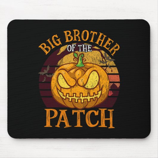 Grote broer van de Patch Family Group Halloween Muismat (Voorkant)
