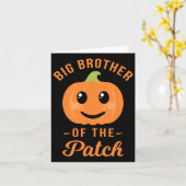 Grote Broer Van De Patch - Pumpkin Family Hallowee Kaart (Gele Bloem)