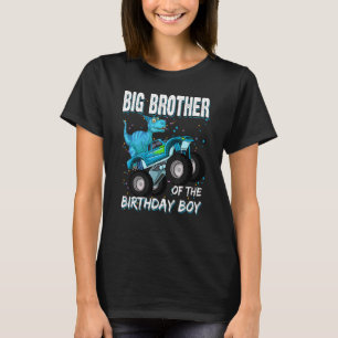 Grote broer van de verjaardag Boy Trex Dinosaurus T-shirt