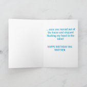 Grote Broer van de Verjaardag van het toilet… de Kaart (Binnen)