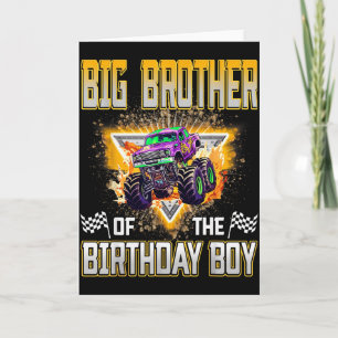 Grote Broer Van De Verjaardagsman Monstertruck Geb Kaart