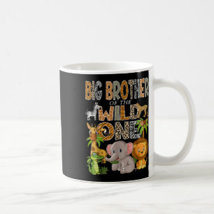 Grote broer van de wilde één 1e verjaardag jongen koffiemok