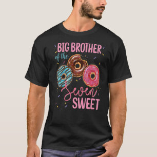 Grote Broer Van De Zoete Zeven 7e Donut Verjaardag T-shirt