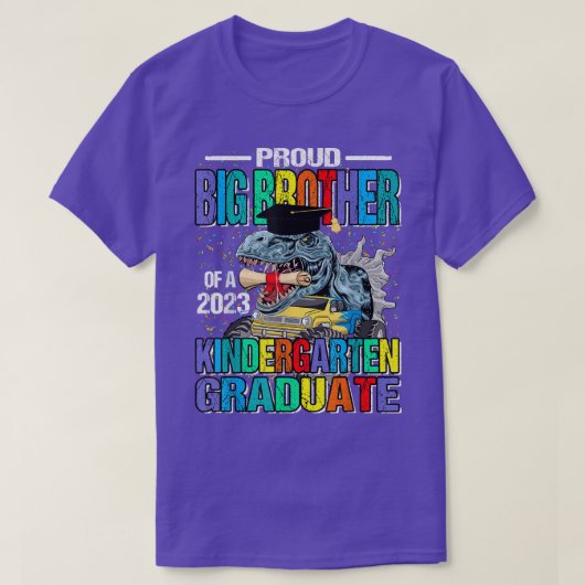 Grote broer van een 2023 Afstuderen kindertuin T-shirt (Design voorkant)