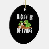 Grote broer van tweeling dinosaurus dino keramisch ornament (Rechts)