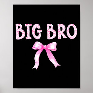 Grote broer verjaardag squad bijpassende coquette poster