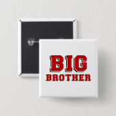 Grote Broer Vierkante Button 5,1 Cm (Voorkant /achterkant)