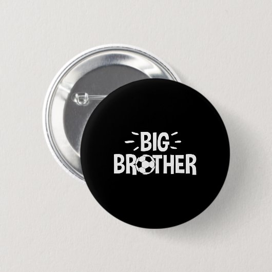 Grote Broer Voetbal Ronde Button 5,7 Cm (Voorkant /achterkant)