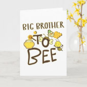 Grote broer voor zwangerschap kaart (Gele Bloem)