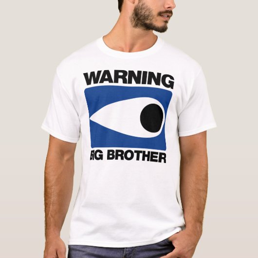 grote broer waarschuwen. t-shirt (Voorkant)