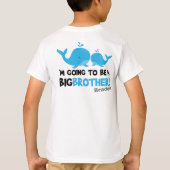 grote broer walvis grappige aankondiging t-shirt (Achterkant)
