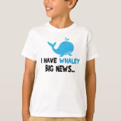 grote broer walvis grappige aankondiging t-shirt (Voorkant)