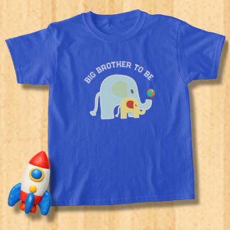 Grote broer worden Olifanten met strandbal T-shirt