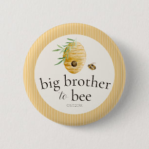 Grote Broer Wordt Bij Bij Baby Shower Familie  Ronde Button 5,7 Cm