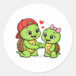 Grote Broer - Zusterliefde Ronde Sticker