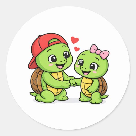 Grote Broer - Zusterliefde Ronde Sticker (Voorkant)
