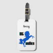 Grote broerpaarden bagagelabel (Voorkant (verticaal))