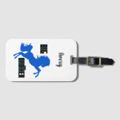 Grote broerpaarden bagagelabel (Voorkant (horizontaal))