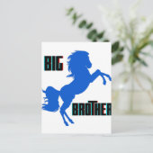 Grote broerpaarden briefkaart (Staand voorkant)