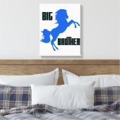 Grote broerpaarden canvas afdruk (Insitu (Slaapkamer))