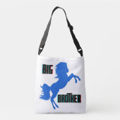 Grote broerpaarden crossbody tas (Achterkant)