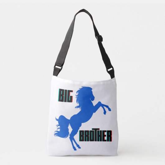 Grote broerpaarden crossbody tas (Voorkant)
