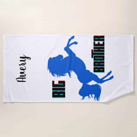 Grote broerpaarden strandlaken (Voorkant)