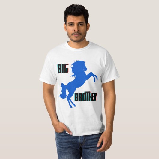 Grote broerpaarden t-shirt (Voorkant volledig)