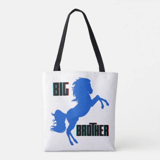 Grote broerpaarden tote bag (Achterkant)