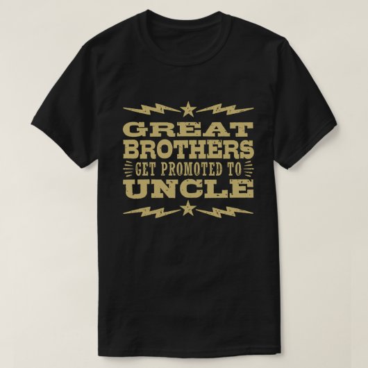 Grote broers worden gepromoot bij oom t-shirt (Design voorkant)