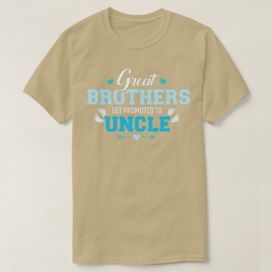 Grote broers worden gepromoveerd naar oom t-shirt (Design voorkant)
