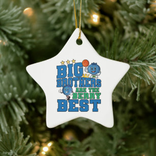 Grote broers zijn het allerbeste - Blauwe-bessen g Keramisch Ornament