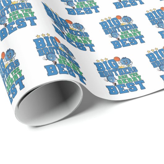 Grote broers zijn het allerbeste - Blauwebespennin Cadeaupapier (Rol Hoek)
