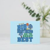 Grote broers zijn het allerbeste - Blauwebespenpun Briefkaart (Staand voorkant)