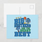 Grote broers zijn het allerbeste - Blauwebespenpun Briefkaart (Voorkant / Achterkant)