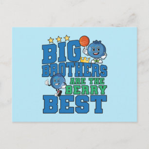 Grote broers zijn het allerbeste - Blauwebespenpun Briefkaart