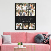 Grote Bruiloft Collage Foto Canvas Gift Afdruk (Insitu (Woonkamer))