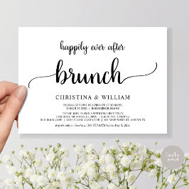 Grote Bruiloft, Happily Ever After Brunch, Rustiek Kaart