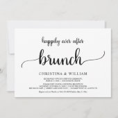 Grote Bruiloft, Happily Ever After Brunch, Rustiek Kaart (Voorkant)