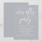 Grote bruiloft, Happily Ever After-feest, Lichtgri Kaart (Voorkant / Achterkant)